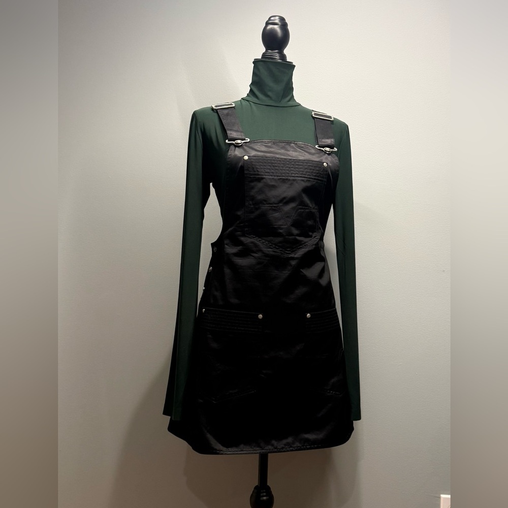 Versace Jeans Couture Structured Pinafore Dress — Made in Italy